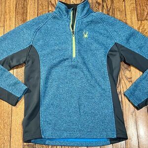 Spyder Constant Knit 1/4 Zip Pullover Men’s Medium Style 38199308 Blue